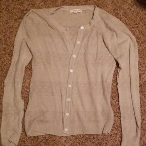 Tan cardigan